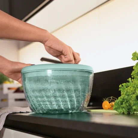ESSOREUSE A SALADE AVEC COUVERCLE D. 26 cm - GUZZINI - VERT – Image 3