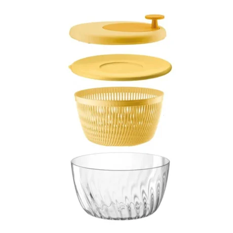 ESSOREUSE A SALADEAVEC COUVERCLE D. 26 cm - GUZZINI - JAUNE – Image 4