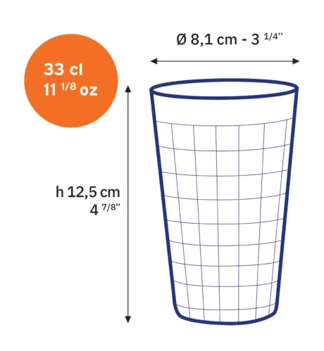 DURALEX - BOITE 6 GOBELETS HAUT PRISME 33 cl - TRANSPARENT – Image 3