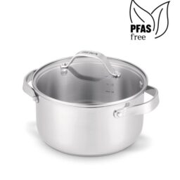 CICLA - FAITOUT INOX AVEC COUVERCLE EN VERRE 20 cm