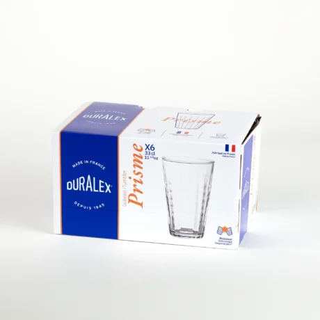 DURALEX - BOITE 6 GOBELETS HAUT PRISME 33 cl - TRANSPARENT – Image 5