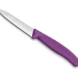 VICTORINOX - COUTEAU D'OFFICE LAME CRANTEE 8 cm - VIOLET