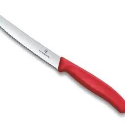 VICTORINOX - COUTEAU TOMATE/TABLE LAME CRANTEE 11 cm - GRENADE