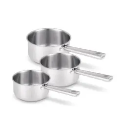 CICLA - SERIE 3 CASSEROLES INOX 16-18 et 20 cm