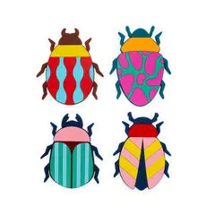 SET 4 DESSOUS DE VERRES - THE BEETLES