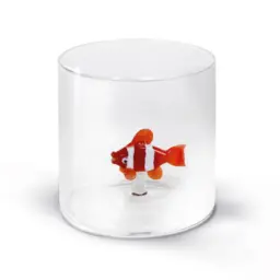 GOBELET EN VERRE BOROSILICATE 25 cl - POISSON CLOWN